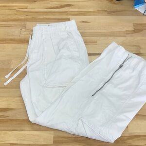 Abercrombie White Cargo pants